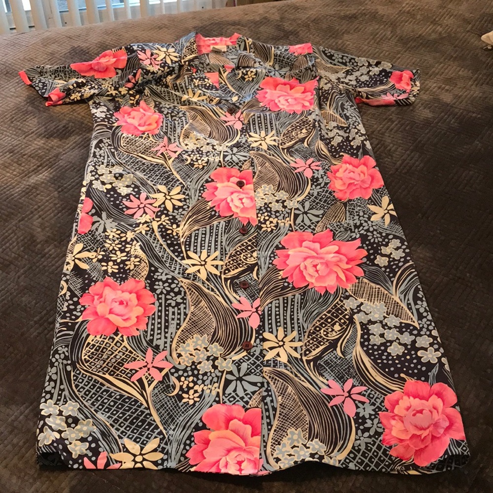CC Courtenay 100% silk floral print dress, size 16